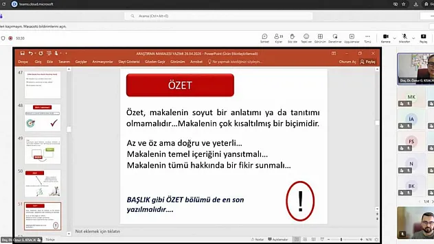AFSÜ Akademisyenlerine Çevrimiçi Özel Eğitim