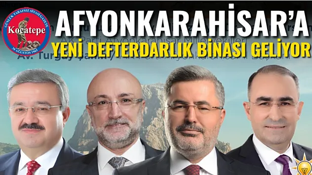 Afyon'a Yeni Defterdarlık Binası Geliyor