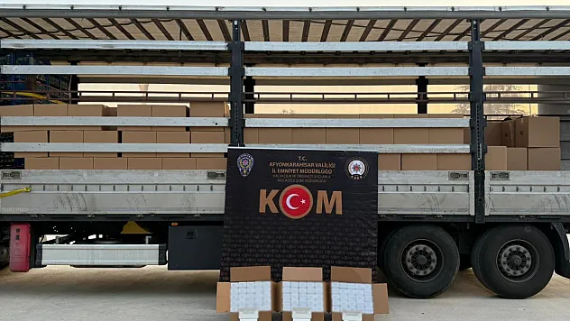 Afyon'da 4.300.000 Makaron Yakalandı
