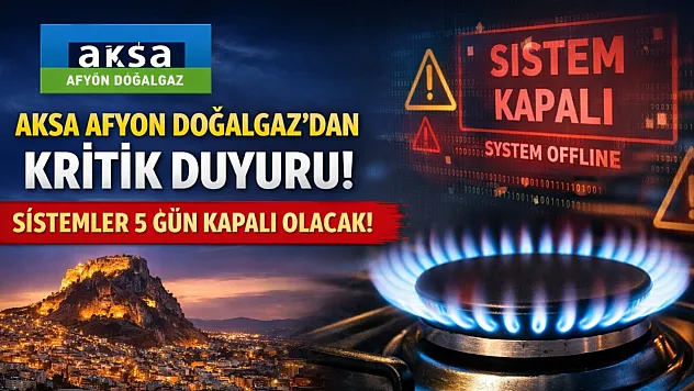 Afyon'da Doğalgaz Abonelerini İlgilendiren Önemli Açıklama