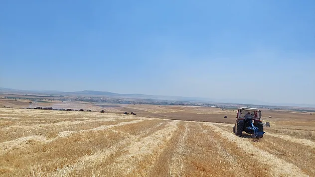 Afyon'da Tarım Arazisindeki Yangını Çiftçiler Önledi