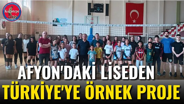 Afyon'daki Liseden Türkiye'ye Örnek Proje