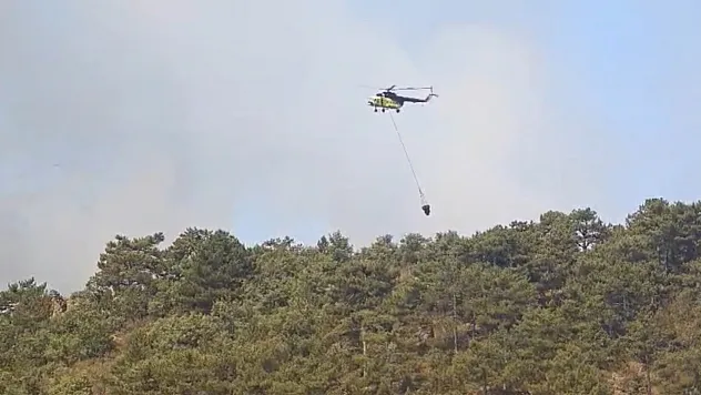 Afyon ekipleri ulaştı... Yangına müdahale ediliyor...