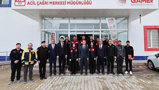 Afyon'un 112 Acil Çağrı Merkezi Çalışmaları Yerinde İncelendi