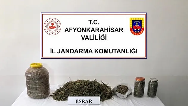 Afyon'da Jandarma Bakın Kaç Kilogram Uyuşturucu Ele Geçirdi…