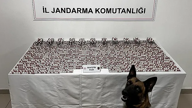 Afyonda Jandarma Tarafından Binlerce Sayıda Uyuşturucu Ele Geçirildi