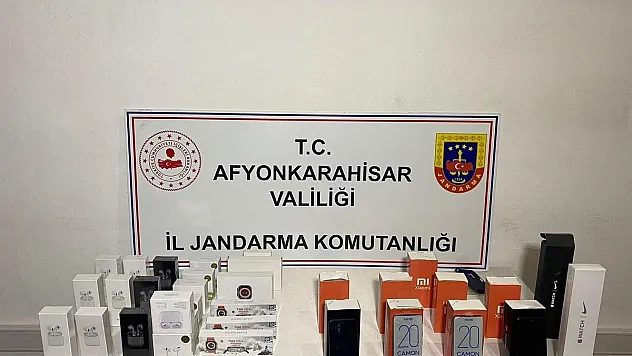Afyon'da Kaçak Telefon Operasyonu