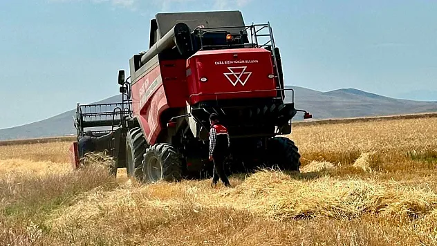 Afyonkarahisar'da Hububat Hasadı Sürüyor