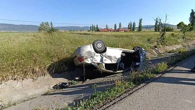Afyonkarahisar'da Takla Atan Otomobilde Acı Kayıp