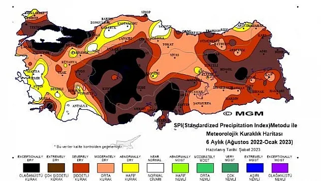 Afyonkarahisar olağanüstü kuraklık tehlikesi altında