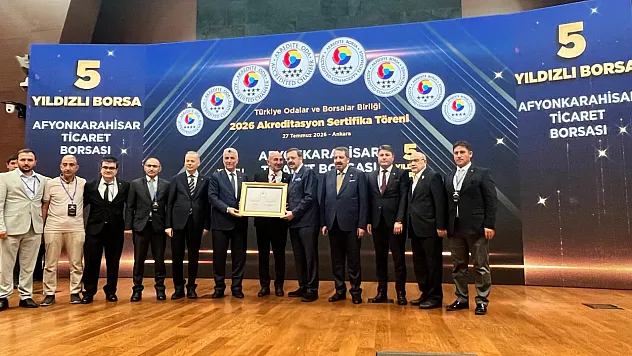 Afyonkarahisar Ticaret Borsası 5 Yıldızlı