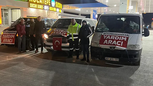Afyonlu galericiler esnafından deprem bölgesine yardım