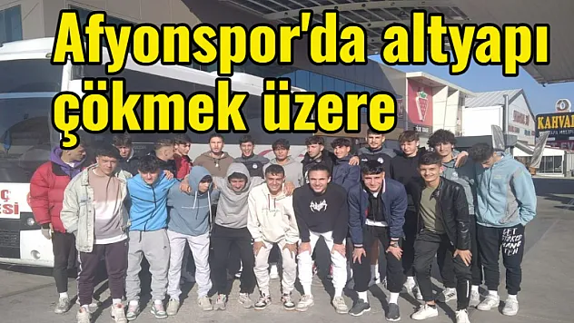 Afyonspor’da altyapı dağılmak üzere