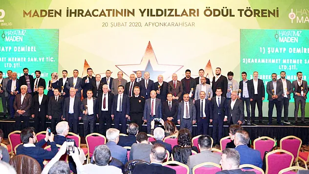 Afyon'un yıldız madencileri ödüllerini aldı
