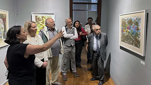 AKÜ, Prof. Akçaoğlu'nun Sergisine Ev Sahipliği Yaptı