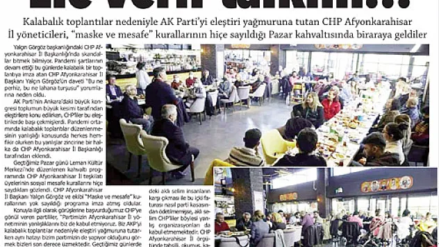 'Alkollü içki tüketmedik'