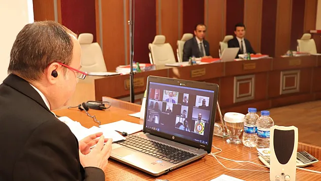 ATSO Yönetim Kurulu, video konferans ile toplantı yaptı