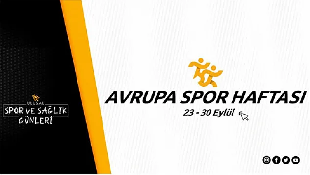 Avrupa Spor Haftası etkinliklerle kutlanacak