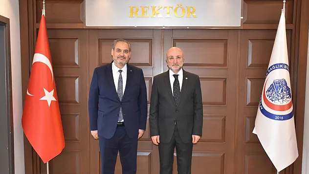 Başkan Şahin'den, Rektör Aslan'a Ziyaret