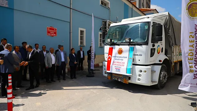 BAYIRBUCAK TÜRKMENLERİNE YARDIM TIRI YOLA ÇIKTI