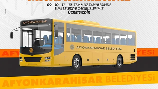 Bayram’da otobüsler bedava