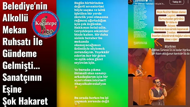 Belediye'nin Alkollü Mekan Ruhsatı İle Gündeme Gelmişti... Sanatçının Eşine Şok Hakaret