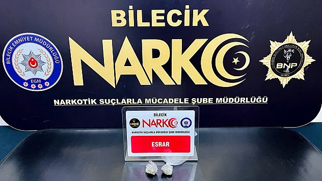Bilecik'te Uyuşturucu Operasyonu: 1 Gözaltı