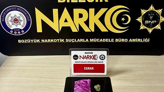 Bilecik'te Uyuşturucu Operasyonu: 1 Gözaltı