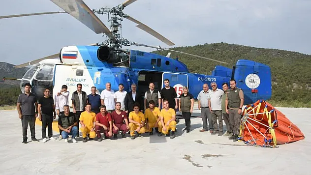 Bilecik’in ilk yangın söndürme helikopteri göreve başladı