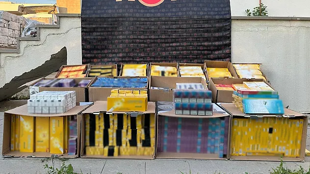 Binlerce Paket Kaçak Sigara Ele Geçirildi