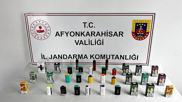 Bolvadin’de elektronik sigara baskını