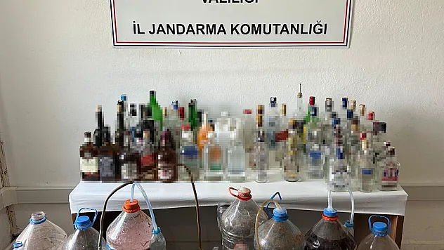 Bolvadin'de kaçak alkol üreten şahıs yakalandı