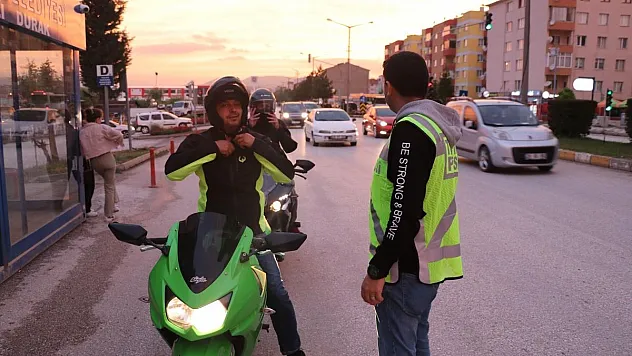 Bozüyük'te motosiklet denetimleri hız kazandı
