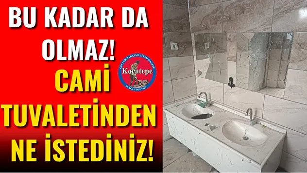 Bu Kadar Da Olmaz! Cami Tuvaletinden Ne İstediniz!