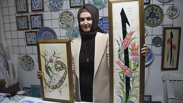 Çini Sanatçısı Özlem Aşar: 'Vav ile Elif'in Aşkını Eserlerime Yansıtıyorum'