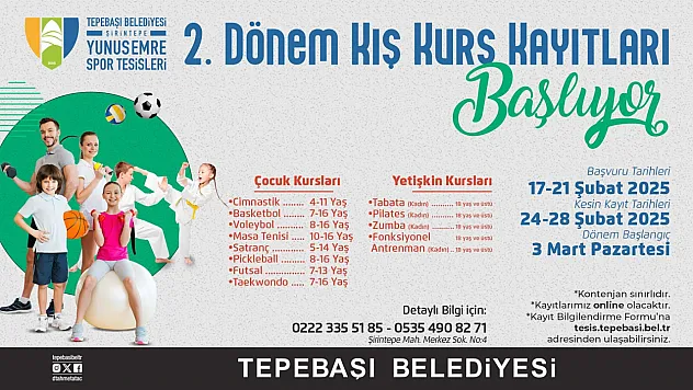 Çocuk Ve Yetişkin Kursları İçin Kayıtlar Başlıyor