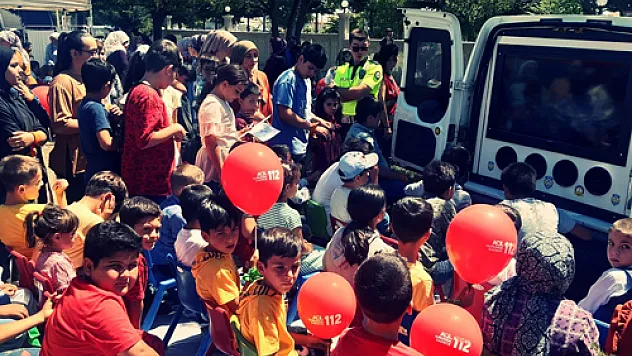 Çocuklara trafik güvenliği eğitimi verildi