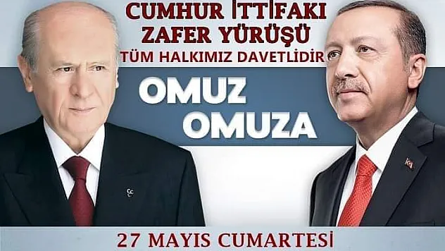 Cumhur İttifakı Zafer Yürüyüşü’nde buluşuyor