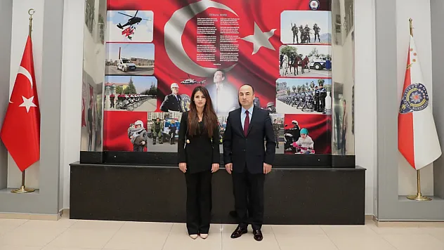 Cumhuriyet Savcısı Nuray Dağdeviren, İl Emniyet Müdürü Yılmaz'ı Ziyaret Etti