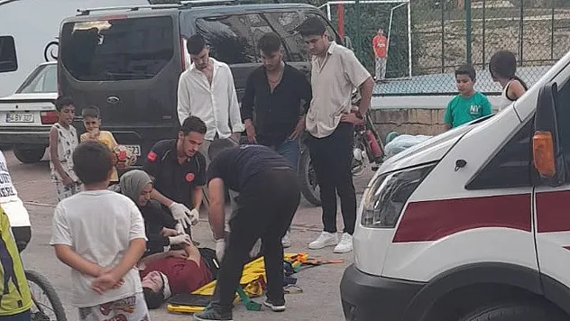 Devrilen Motosiklet Sürücüsü Yaralandı