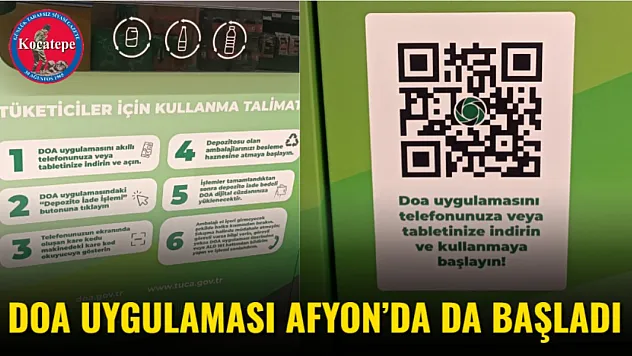 DOA uygulaması Afyon'da da başladı