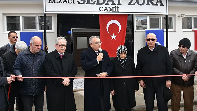 Eczacı Sedat Zora Camii hizmete açıldı