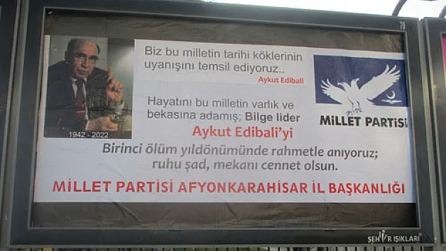 Edibali, memleketi Afyon'da da anıldı