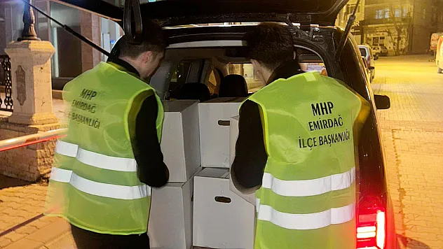 Emirdağ MHP Teşkilatı Ramazan'da Yardımları Hızlandırdı