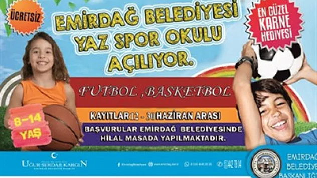 Emirdağ yaz okullarında kayıtlar başladı