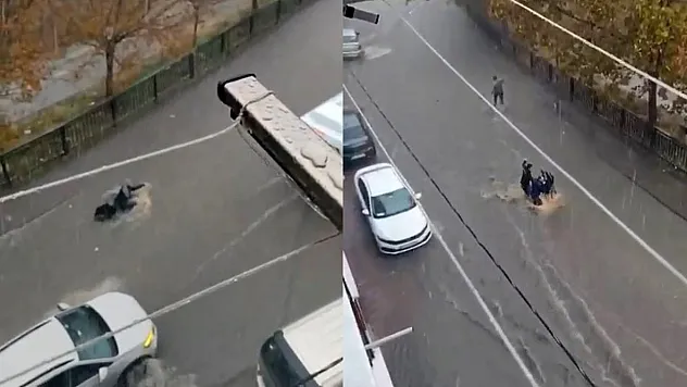 Esenyurt'ta Kadın Sulara Kapıldı