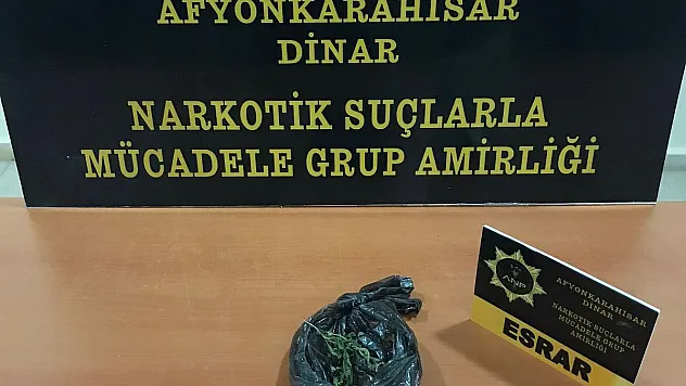 Esrarla yakalanan şahıs gözaltına alındı