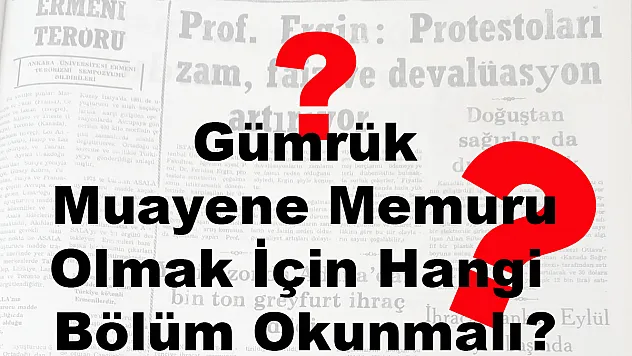 Gümrük Muayene Memuru Olmak İçin Hangi Bölüm Okunmalı?