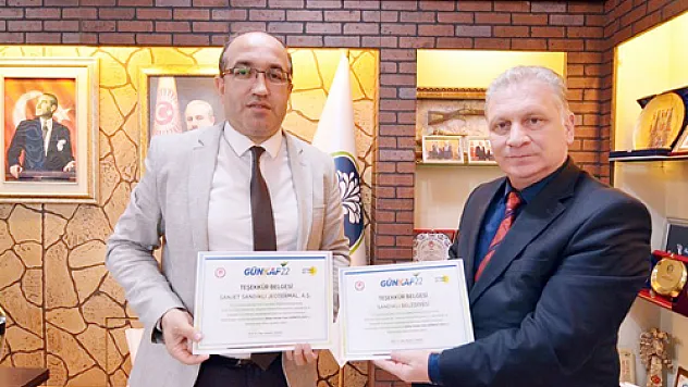 GÜNKAF Fuarından Sandıklı Belediyesine teşekkür