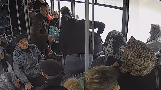 Halk Otobüsü'nde Şoförün Dikkati Hayat Kurtardı